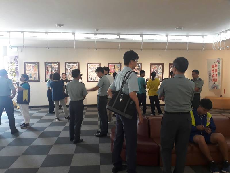 108年度台南市高中職反毒美術比賽得獎作品巡迴展